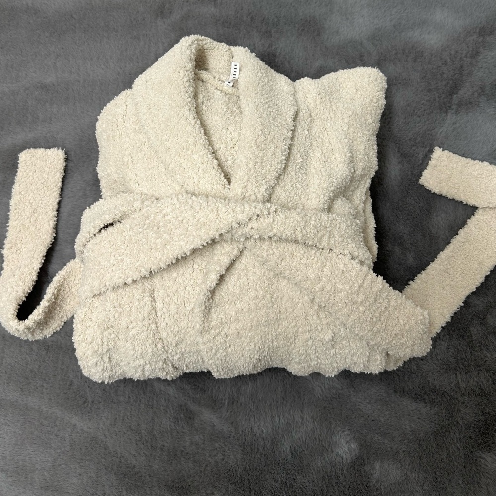 Pottery Barn cozy ribbed bath robe small